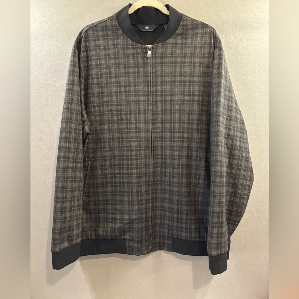 Hart Schaffner Marx men’s zip up jacket plaid size XL like new business casual